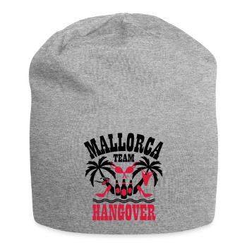 12 Mallorca Team Hangover Palmen Beer Sex Party - Jersey-Beanie - Grau meliert - Vorne