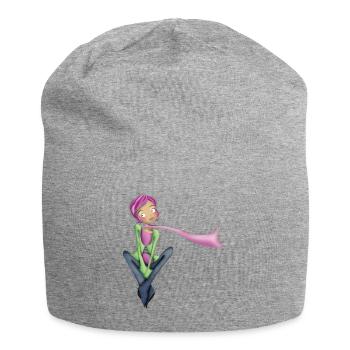 Dreamy girl - Jersey Beanie - heather grey - Front