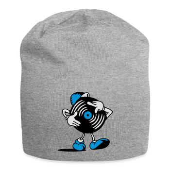 DISQUE VINYLE - Bonnet en jersey - gris chiné - Devant