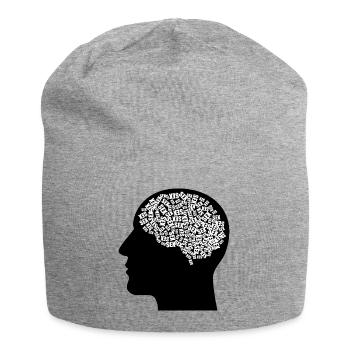 Sex im Kopf Geschenkidee - Jersey-Beanie - Grau meliert - Vorne