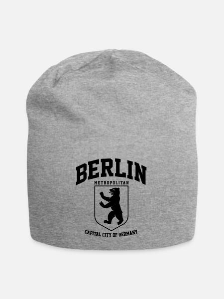 BERLIN COLLEGE DESIGN - Jersey-Beanie - Grau meliert