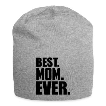 best mom ever - Jersey-Beanie - Grau meliert - Vorne