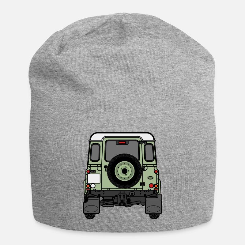 Defender - Rear - Jersey Beanie - heather grey