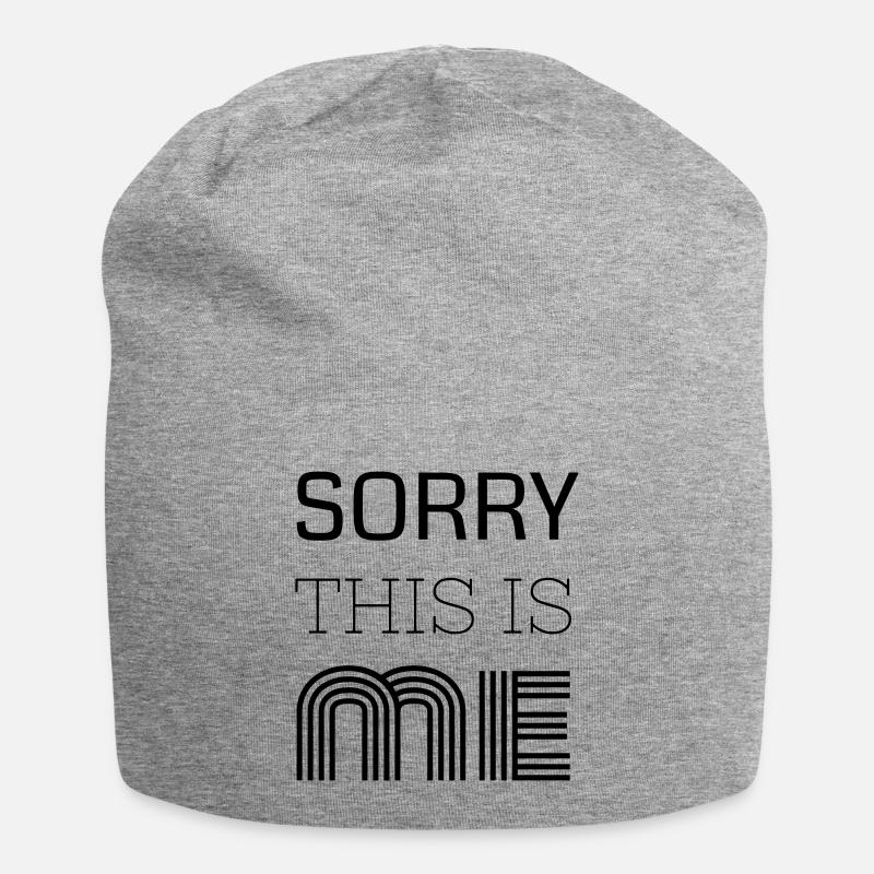 Sorry This Is Me - Jersey-Beanie - Grau meliert