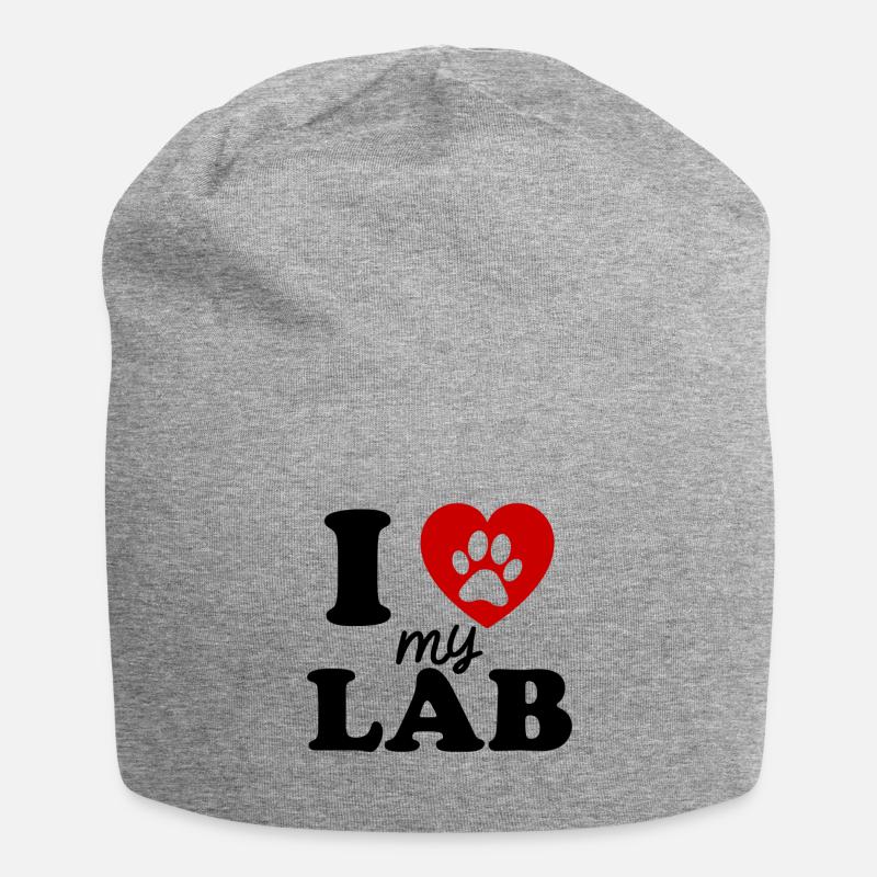 Labrador - Jersey-Beanie - Grau meliert
