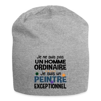 Peintre Peinture Artiste Humour Métier Cadeau - Bonnet en jersey - gris chiné - Devant
