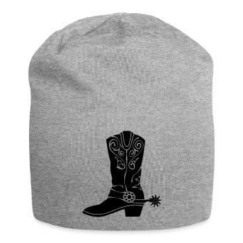 Botte western cowboy - Bonnet en jersey - gris chiné - Devant
