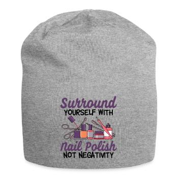 Nail Salon - Jersey Beanie - heather grey - Front