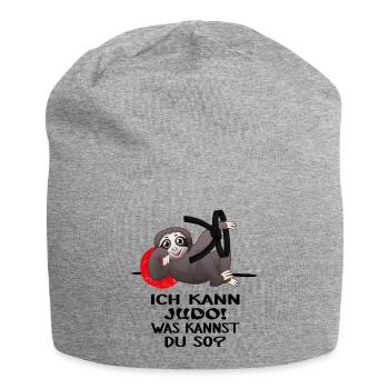 Judoka kann Judo Kampfsport-JUDO - Jersey-Beanie - Grau meliert - Vorne