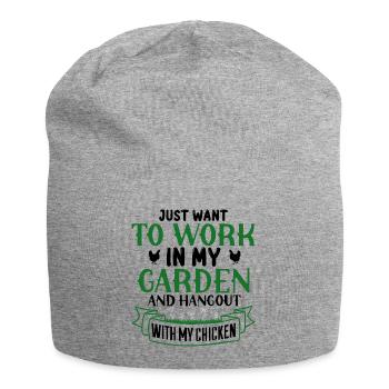Hobby gardeners, fruit and vegetable gardeners - Jersey Beanie - heather grey - Front