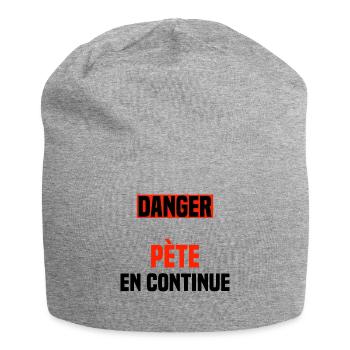 Danger pète en continue - Bonnet en jersey - gris chiné - Devant