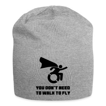 Vous n’avez pas besoin de marcher pour voler # - Bonnet en jersey - gris chiné - Devant