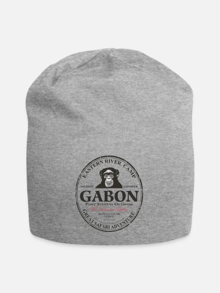 Gabun Schimpanse - Jersey-Beanie - Grau meliert