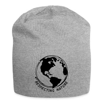 Respecter la nature - Bonnet en jersey - gris chiné - Devant