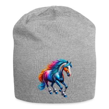 Horse - Jersey Beanie - heather grey - Front