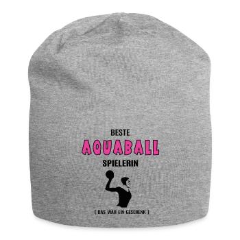 Aquaball Spielerin Beste Aquaballerin Geburtstag - Jersey-Beanie - Grau meliert - Vorne