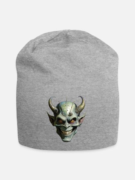 Der Abgrundwächter - Jersey-Beanie - Grau meliert
