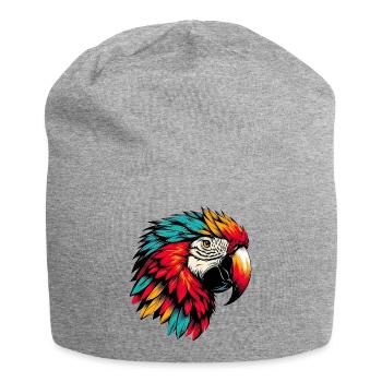 Perroquet - Bonnet en jersey - gris chiné - Devant