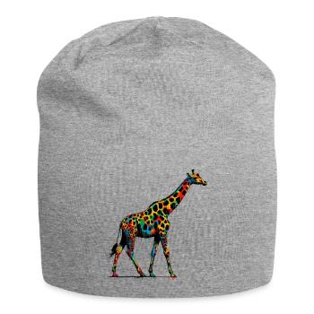 Giraffe - Jersey-Beanie - Grau meliert - Vorne