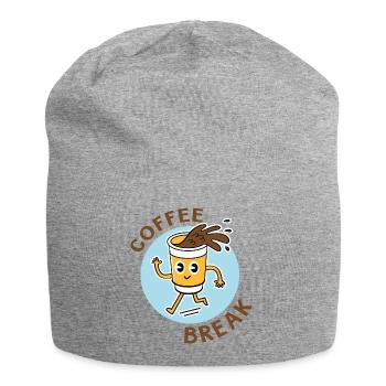coffee break - Bonnet en jersey - gris chiné - Devant
