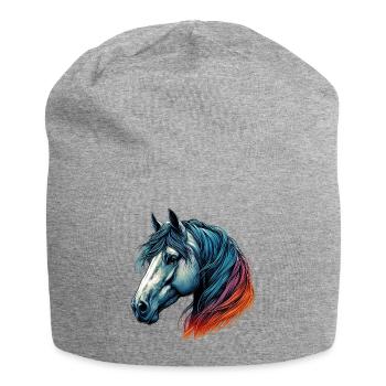 Cheval - Bonnet en jersey - gris chiné - Devant