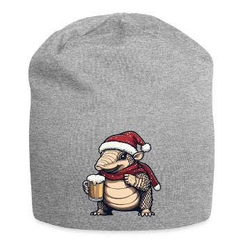 Gürteltier Weihnachten Bier - Jersey-Beanie - Grau meliert - Vorne