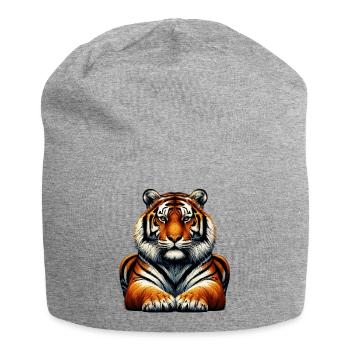 Tiger - Jersey Beanie - heather grey - Front