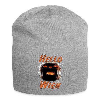 Bonjour Vienne, - Bonnet en jersey - gris chiné - Devant