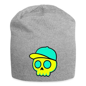 Casquette fluo Streetwear - Bonnet en jersey - gris chiné - Devant