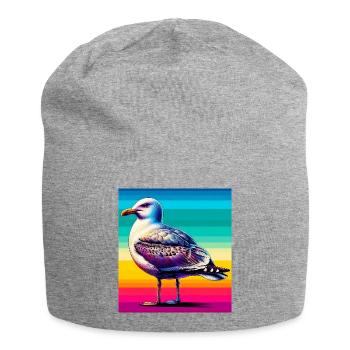 mouette - Bonnet en jersey - gris chiné - Devant