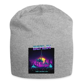 Berlin Retro Electro - Jersey-Beanie - Grau meliert - Vorne