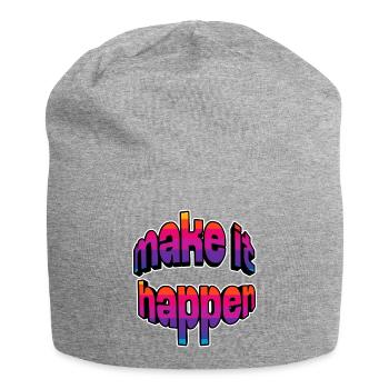 Make It Happen Gradient - Jersey Beanie - heather grey - Front