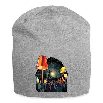 Festival Feeling Party Summer - Jersey Beanie - heather grey - Front