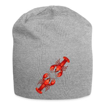 Red lobster - Jersey Beanie - heather grey - Front