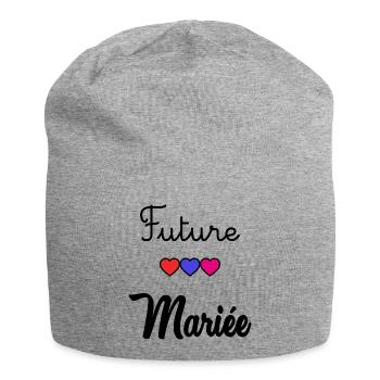 FUTURE MARIEE. JE PEUX PAS. MARIE. FUTUR MARIE - Bonnet en jersey - gris chiné - Devant