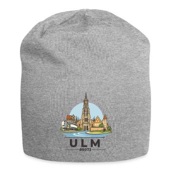 Ulm Motiv 1 Dom Skyline Illustration - Jersey-Beanie - Grau meliert - Vorne
