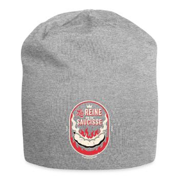 Reine de la Saucisse - Bonnet en jersey - gris chiné - Devant
