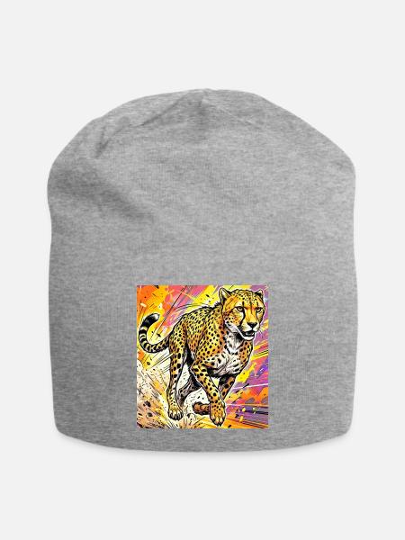 Gepard - Jersey-Beanie - Grau meliert