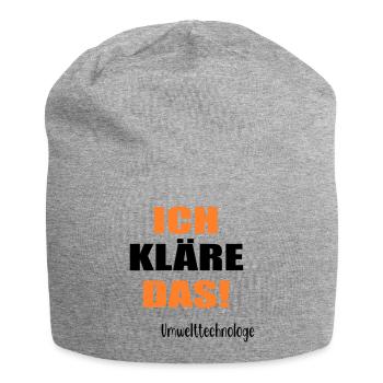 Umwelttechnologe Abwasser - Jersey-Beanie - Grau meliert - Vorne