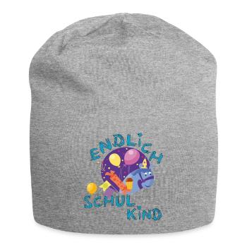 Schulkind  - Jersey-Beanie - Grau meliert - Vorne