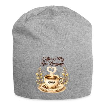 coffe_ist_my_live_language - Jersey-Beanie - Grau meliert - Vorne