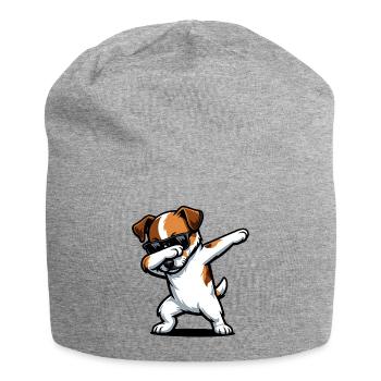 Dabbing Parson Russell Terrier - Jersey Beanie - heather grey - Front