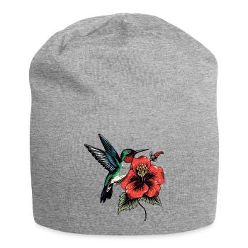 Wing Beat In Ink - Jersey Beanie - heather grey - Front