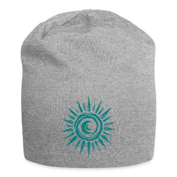 Sun Moon - Jersey Beanie - heather grey - Front