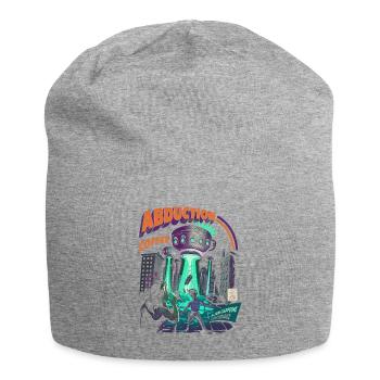 Koffeinentführung – Kosmische Kaffee-Invasion - Jersey-Beanie - Grau meliert - Vorne