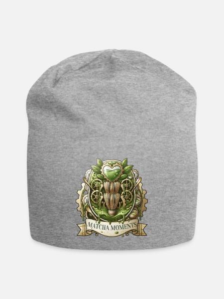 Matcha Moments: Grünwerk Steampunk - Jersey-Beanie - Grau meliert
