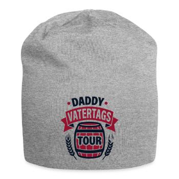 Bierfass Vatertag Logo - Jersey-Beanie - Grau meliert - Vorne