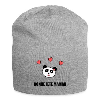 MOTHER'S DAY. HAPPY MOTHER'S DAY. MOM - Jersey Beanie - heather grey - Front