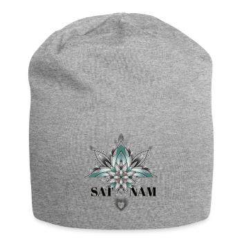 Sat Nam - Jersey-Beanie - Grau meliert - Vorne