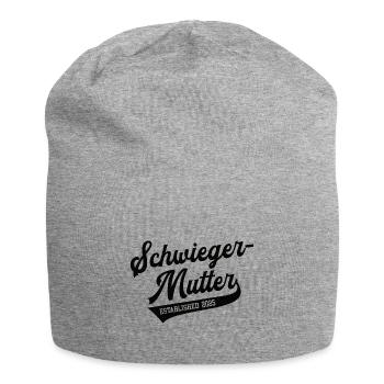 Schwiegermutter 2025 Mother in Law Schwiegermama - Jersey-Beanie - Grau meliert - Vorne